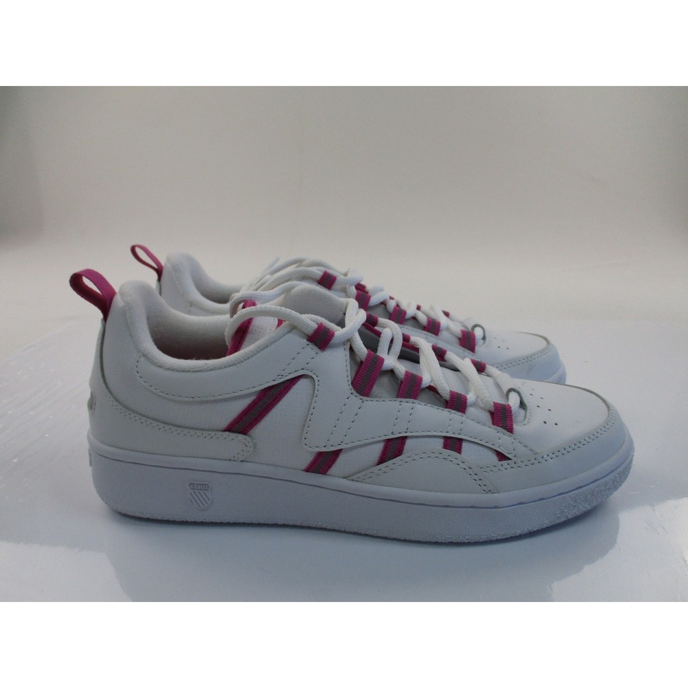 K-Swiss Sneakers Womens 9 White Pink 99083-988-M LOW Chunky Retro Court Shoes